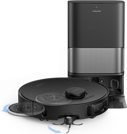 DREAME L40s Ultra Robot Vacuum and Mop, 19,000Pa Suction, Auto-Empty, Mop Self-Cleaning, 100% Detangling DuoBrush, Extending Mops and Side Brush, 1.57in Obstacle Clearing, App & Voice Control
