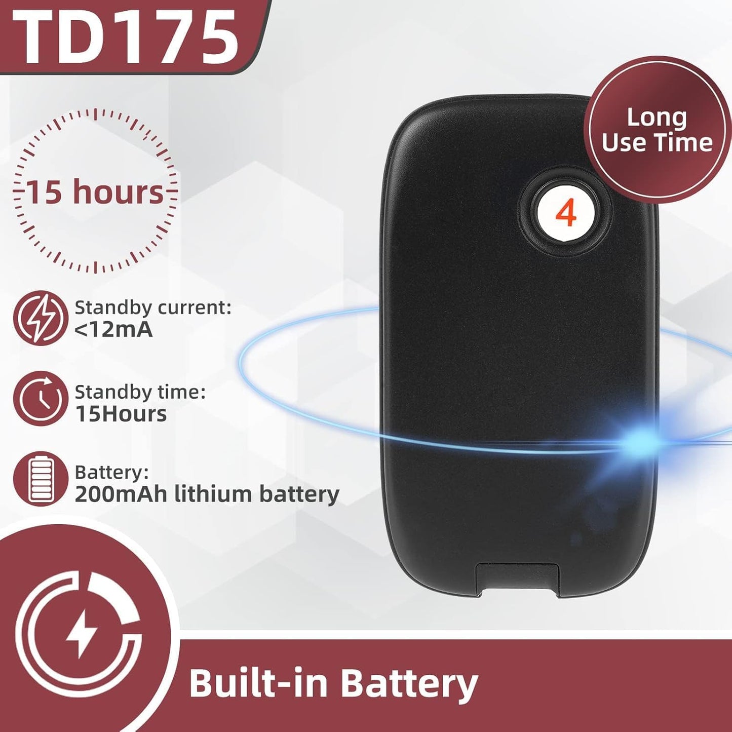 Retekess TD175 Restaurant Pager System, Restaurant Buzzer Pagers with Vibration, Mute Keyboard,3280ft Long Range,16 Beepers for Church, Nursery, Food Truck
