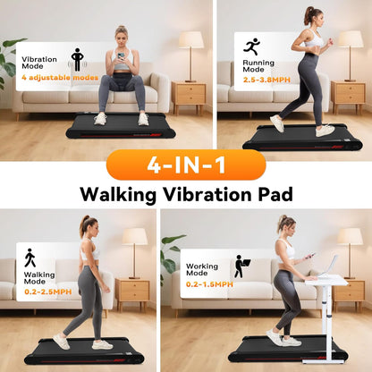 Sperax 4 in 1 Walking Vibration Pad Treadmill, Walking Treadmill Pad for Home with Remote Control and APP